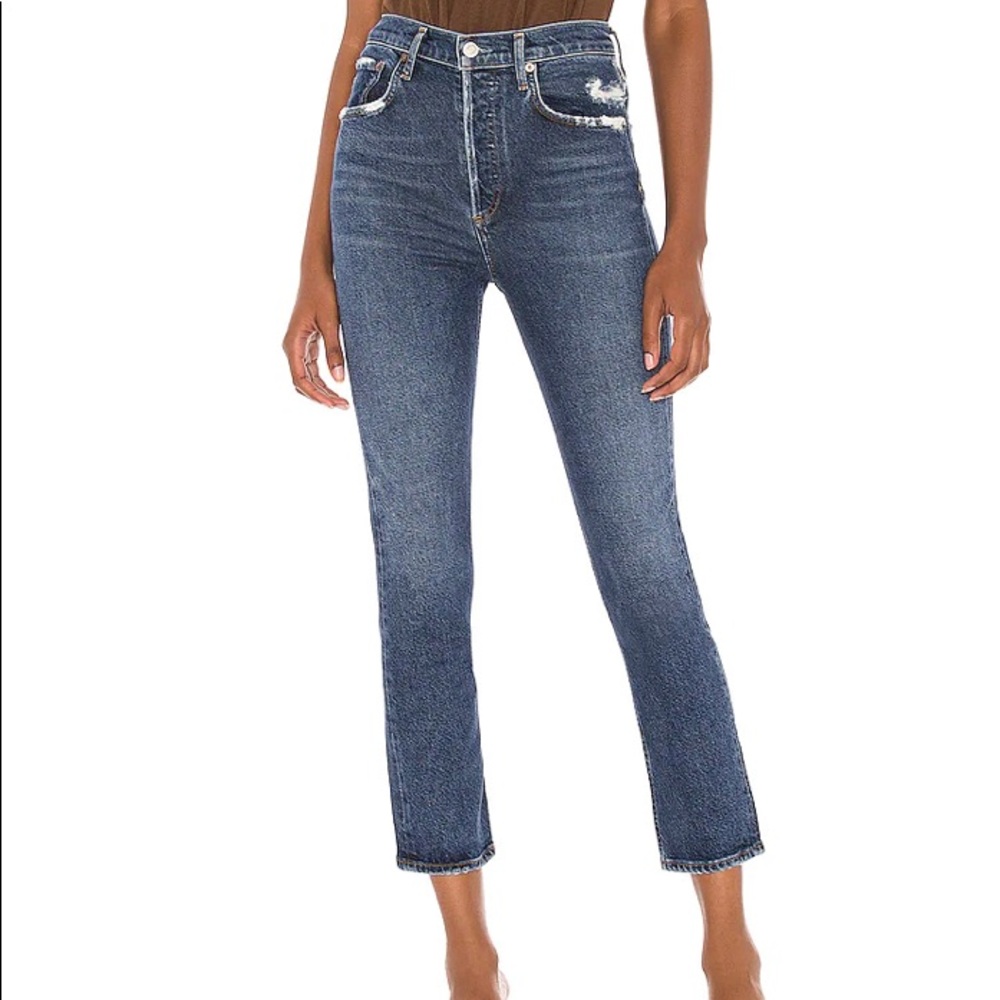 NWT Agolde Riley Crop Jean in Pastime, size 28